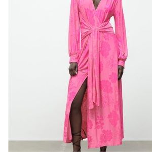 Long jacquard dress from Zara